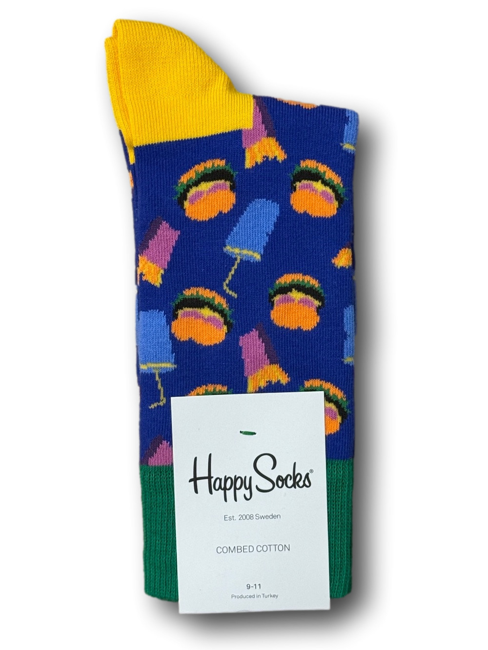 3/$18 Burgers, Fries, & Milkshakes Funny Novelty Crew Socks - NWT